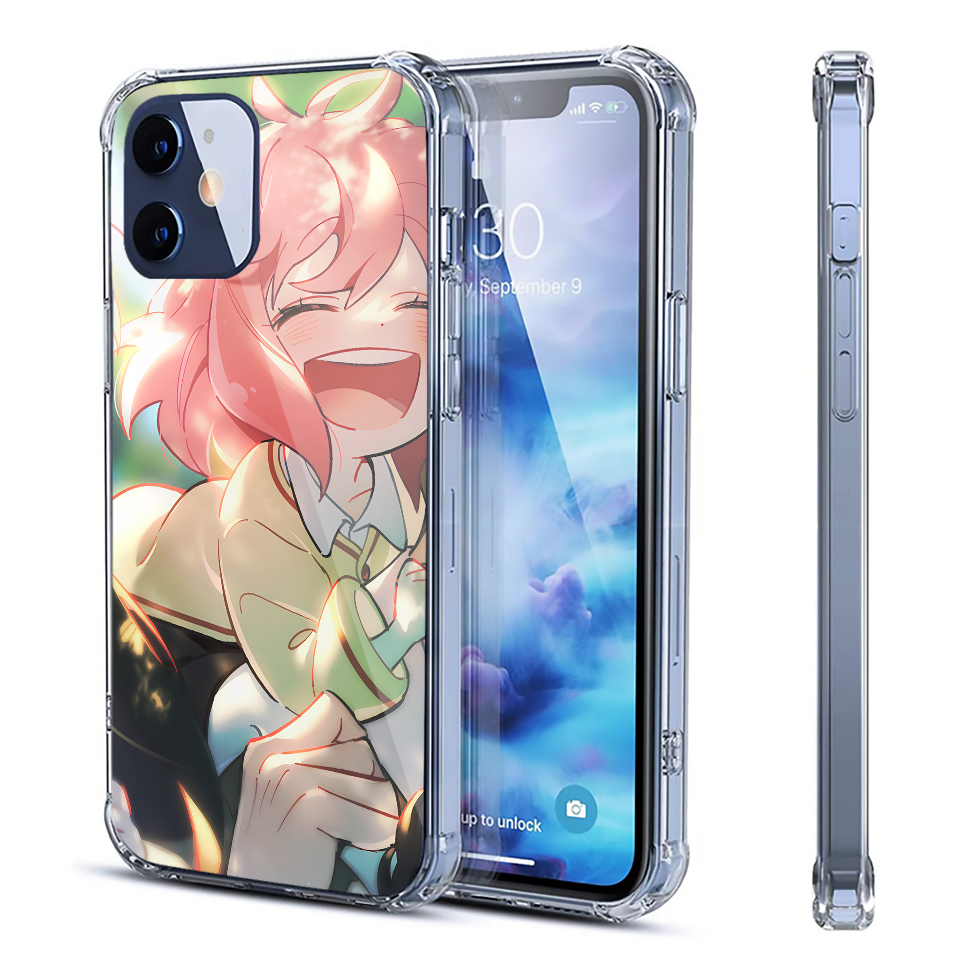 （画像用） SPY×FAMILY间谍家家酒 【iPhone 12シリーズ対応】透明スマホケース（クリアソフトケース）